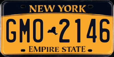 NY license plate GMO2146