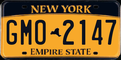 NY license plate GMO2147