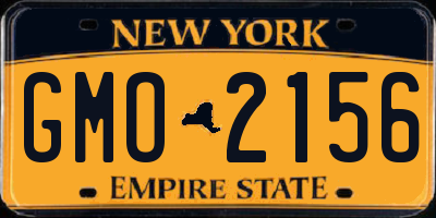 NY license plate GMO2156