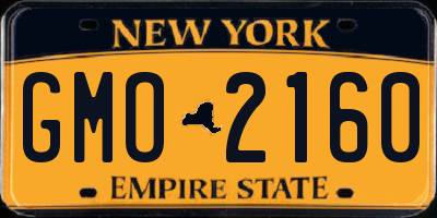 NY license plate GMO2160