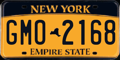 NY license plate GMO2168