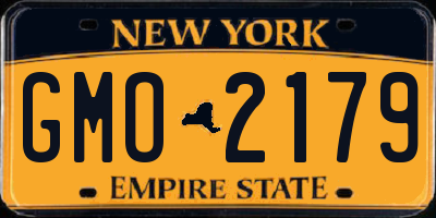 NY license plate GMO2179