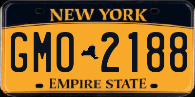 NY license plate GMO2188