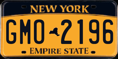 NY license plate GMO2196