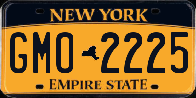 NY license plate GMO2225