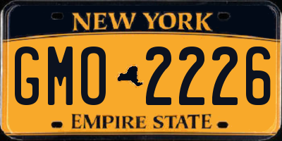 NY license plate GMO2226