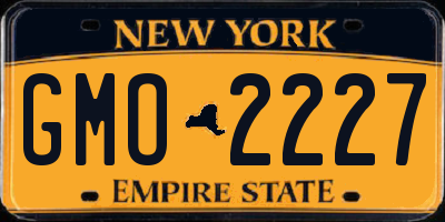 NY license plate GMO2227