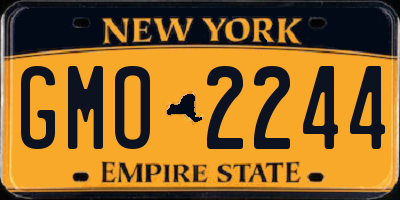 NY license plate GMO2244