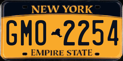 NY license plate GMO2254