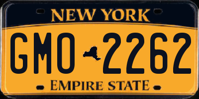 NY license plate GMO2262