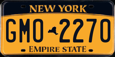 NY license plate GMO2270