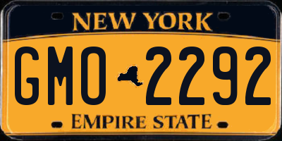NY license plate GMO2292