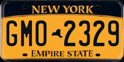 NY license plate GMO2329