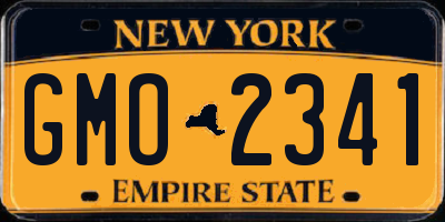NY license plate GMO2341