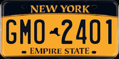 NY license plate GMO2401