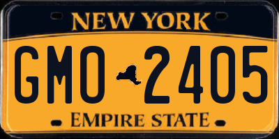 NY license plate GMO2405