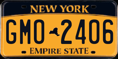 NY license plate GMO2406