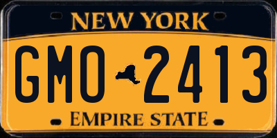 NY license plate GMO2413