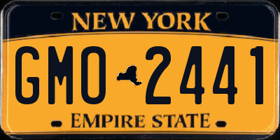 NY license plate GMO2441