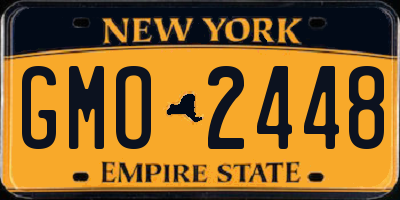 NY license plate GMO2448