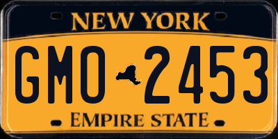NY license plate GMO2453