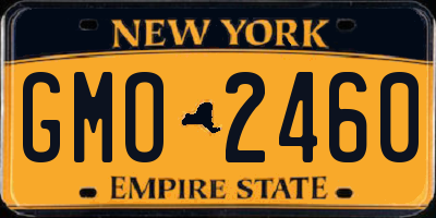 NY license plate GMO2460