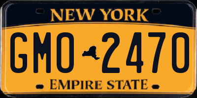 NY license plate GMO2470