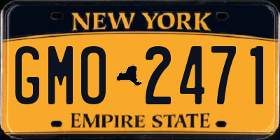 NY license plate GMO2471