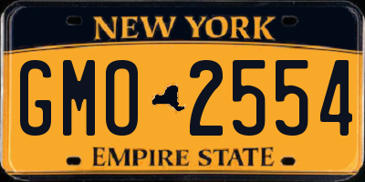 NY license plate GMO2554