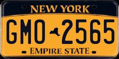 NY license plate GMO2565