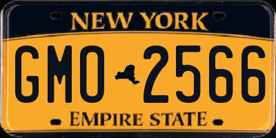NY license plate GMO2566