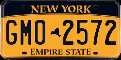 NY license plate GMO2572
