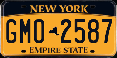 NY license plate GMO2587