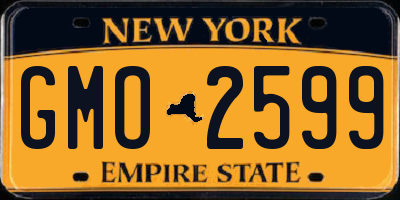 NY license plate GMO2599