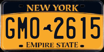 NY license plate GMO2615
