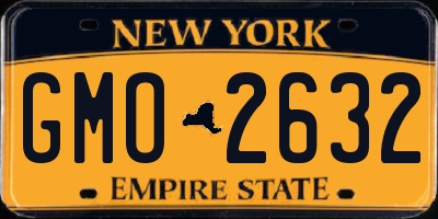 NY license plate GMO2632