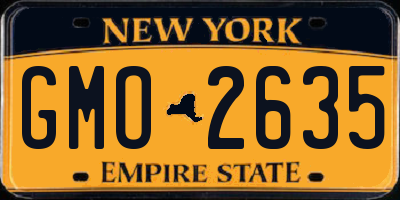 NY license plate GMO2635