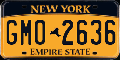 NY license plate GMO2636