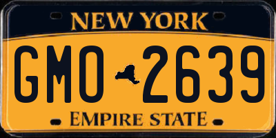 NY license plate GMO2639