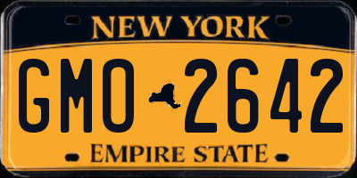 NY license plate GMO2642