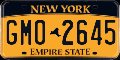 NY license plate GMO2645