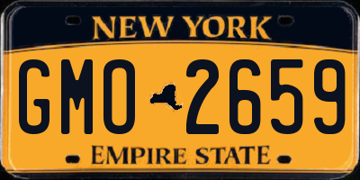 NY license plate GMO2659