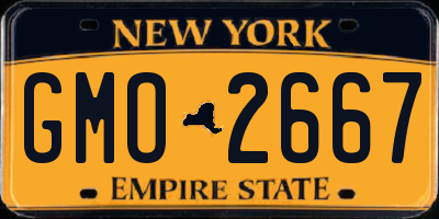 NY license plate GMO2667