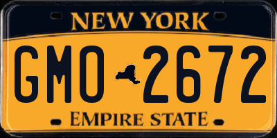 NY license plate GMO2672