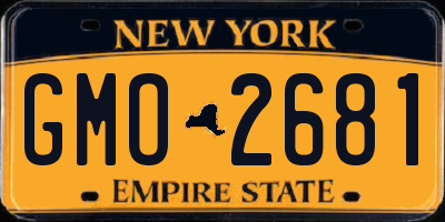 NY license plate GMO2681