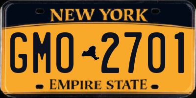 NY license plate GMO2701