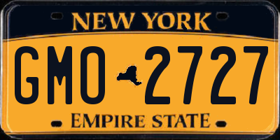 NY license plate GMO2727