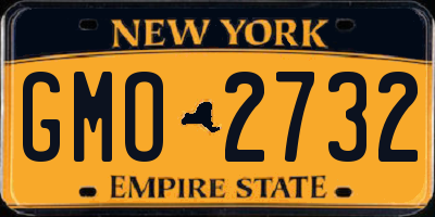 NY license plate GMO2732