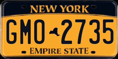 NY license plate GMO2735
