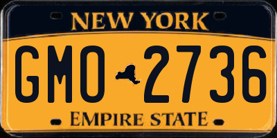 NY license plate GMO2736